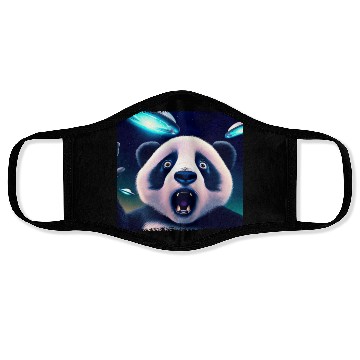 Discover Panda selfie with UFO surprise Face Masks