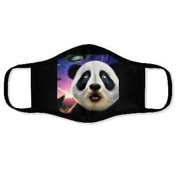 Discover Panda selfie with UFO surprise Face Masks