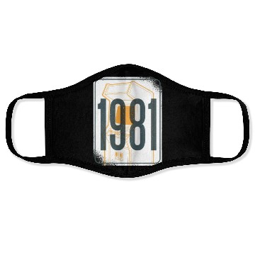 Discover Retro 1981 Face Masks