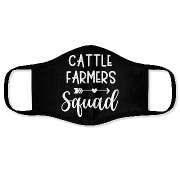 Discover Cattle Farmer Squad Design Copy Copy Face Masks