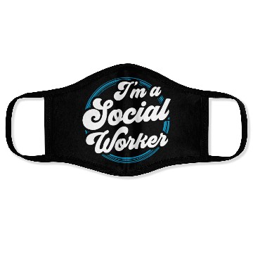 Discover I'm A Social Worker Job Work Graduation Face Masks