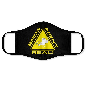 Discover Birds Aren t Real Robot Alert Sign Face Masks