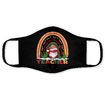 Discover Christmas Teacher Santa Claus Face Masks
