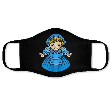 Discover Cute Chibi Farmer Girl Face Masks