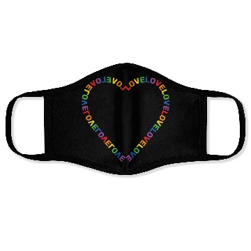 Discover Love Heart LGBTQ+ Community Face Masks