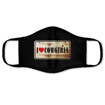 Discover I love cowgirls Face Masks