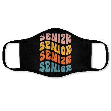 Discover Retro Senior 2026 Graduation Class Of 2026 Back Face Masks