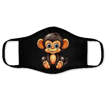 Discover Cute Monkey for Kids for a Kid Face Masks
