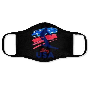 Discover Skiing Usa Support The Team Usa Flag Ski Winter Face Masks