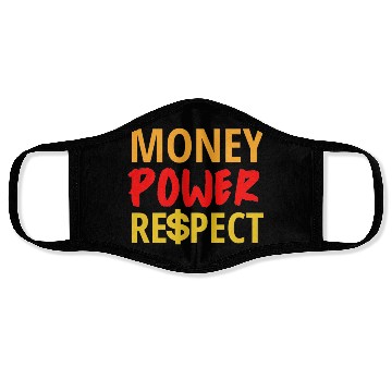Discover Money Power Respect Face Masks