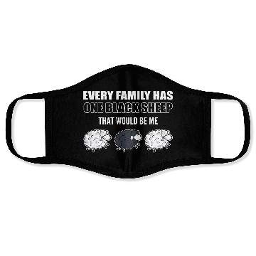 Discover Family Black Sheep Shepherd Face Masks