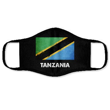 Discover Tanzania Flag Tanzanian Face Masks