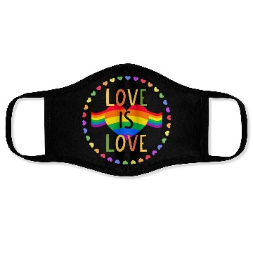 Discover Love is Love - Pride Design - LGBT Face Masks