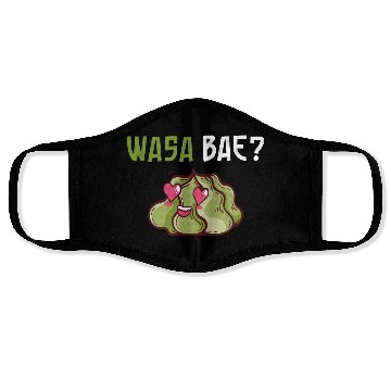 Discover Wasabi or Japanese horseradish Sushi Wasabi Wasa Face Masks