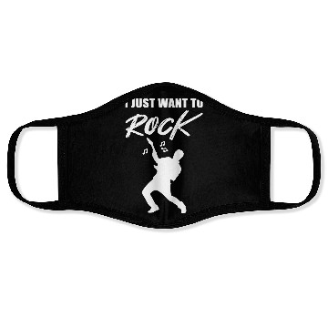 Discover Just want Rock Band Member Gift Face Masks