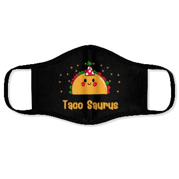 Discover Taco Saurus Natural Toddler Face Masks