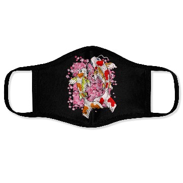 Discover Sakura Koi Fish Gift Cherry Blossom Koi Carp Face Masks