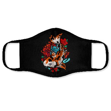 Discover Koi fish farmer gift colorful koi carp Face Masks