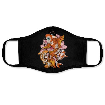 Discover Cherry Blossom Nishikigoi Gift Sakura Koi Carp Face Masks