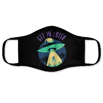 Discover Go In Loser - Funny Alien Abduction Face Masks