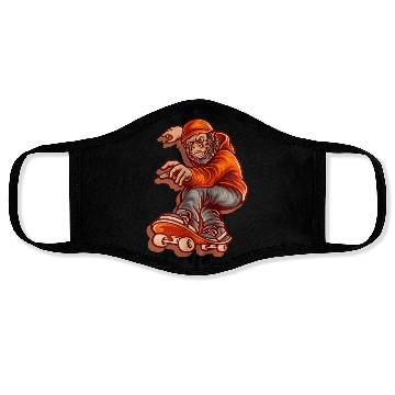 Discover Skate monkey character Face Masks