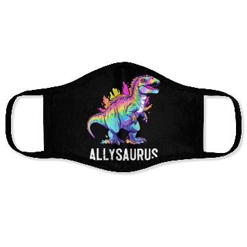 Discover Allysaurus Dinosaur LGBT Community Dino Lover Pun Face Masks