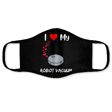 Discover Robot Vacuum Lover Funny Robot House Cleaner Doing Face Masks