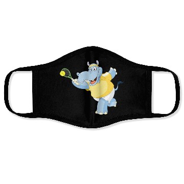 Discover Tennis Hippo Face Masks