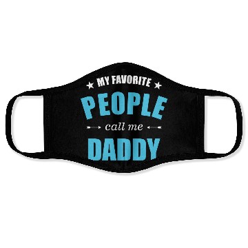 Discover My favorite people call me daddy stars Face Masks