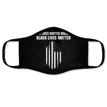 Discover Black Lives Matter When PRotest March US Flag Face Masks