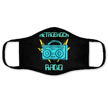 Discover Retro Shock Radio Old School Music Face Masks