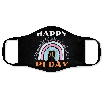 Discover Pi Day Rainbow Face Masks