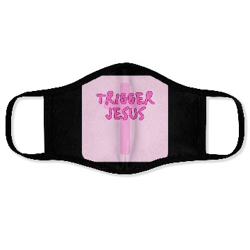 Discover Trigger Jesus Affirmation By Abby Anime(c) Face Masks