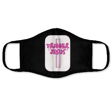 Discover Trigger Jesus Affirmation By Abby Anime(c) Face Masks