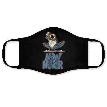 Discover Now Or Never Frog Loves Face Masks