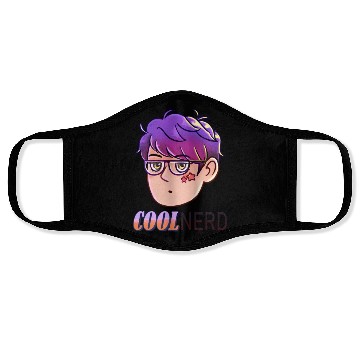 Discover Cool Nerd - Colour Purple design Face Masks