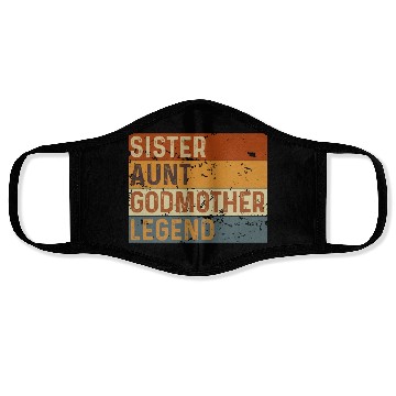 Discover Sister Aunt Godmother Legend Face Masks