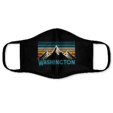 Discover Washington Mountains Nature Hiking Face Masks