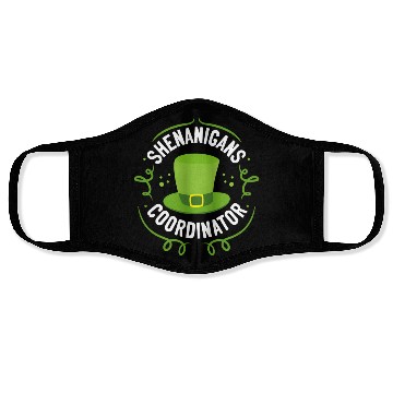 Discover Shenanigans Coordinator Teacher St Patrick'S Day Face Masks