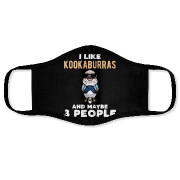 Discover Kookaburra Bird Watching Birding Birder Face Masks