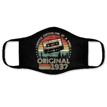 Discover 1937 Birthday Gift Limited Edition Face Masks
