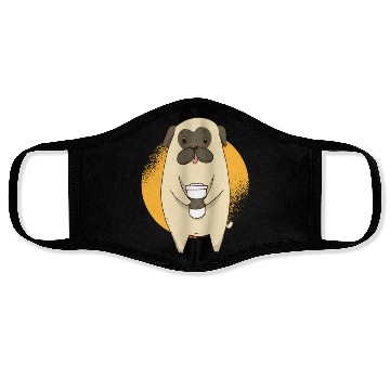 Discover Pug Coffee Face Masks
