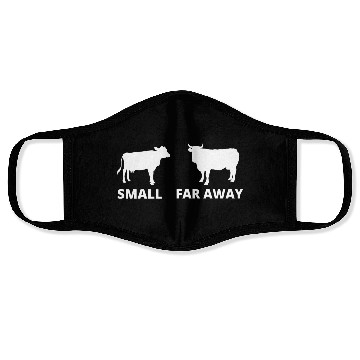 Discover Small Cow Far Away Face Masks Funny Father Ted Dougal