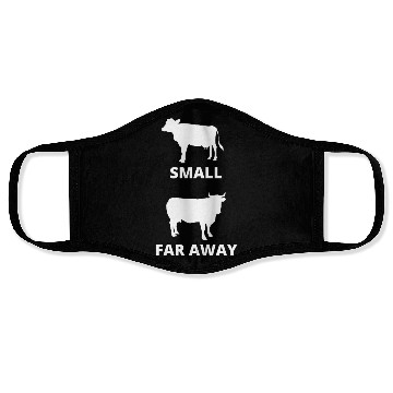Discover Small Cow Far Away Face Masks Funny Father Ted Dougal