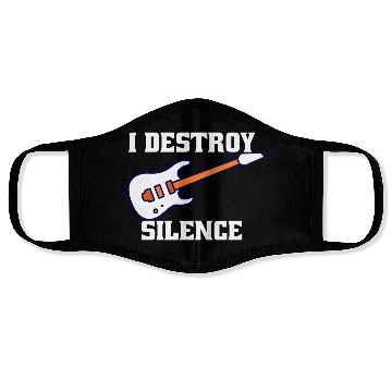 Discover Guitar saying guitarist gift cute Face Masks