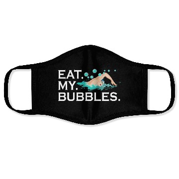 Discover Eat My Bubbles Swim Face Masks