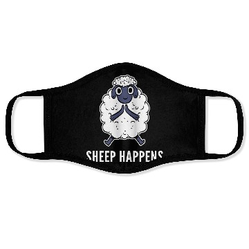 Discover Sheep Happens Farmer Gift Face Masks