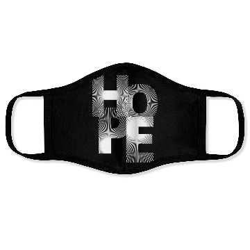 Discover Typography Designs Face Masks