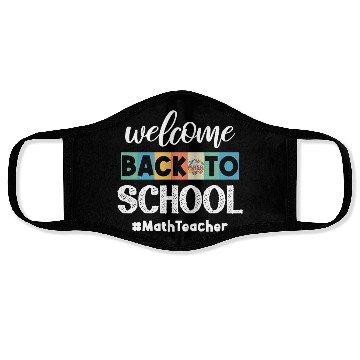 Discover Welcome Back to School Math Teacher Student Cooler Face Masks