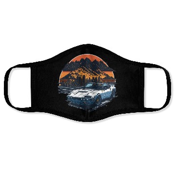 Discover fast car colorful shades Face Masks